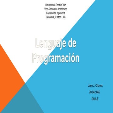 Lenguaje de programacion UFT 