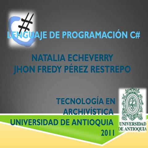 Lenguaje de programacion c#