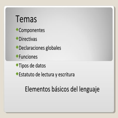 1ra parte elementos basicos del lenguaje