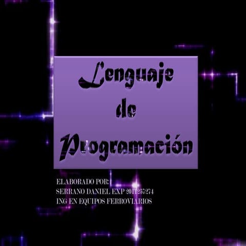 Lenguaje de programacion daniel