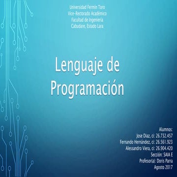 Evolución de la Programación