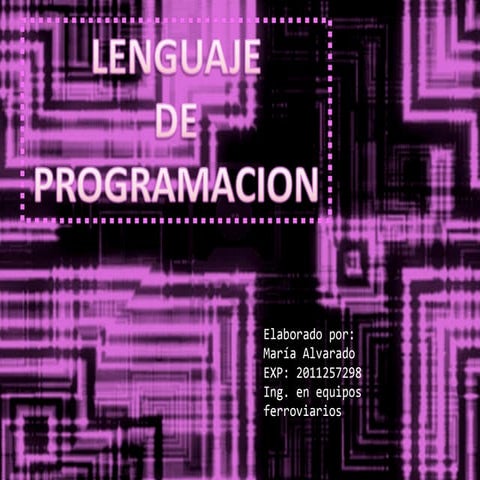 L enguaje de programacion maria