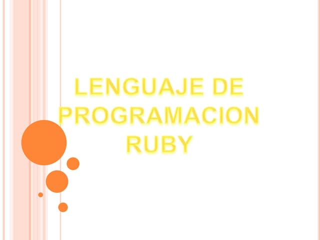 Lenguaje de programacion ruby
