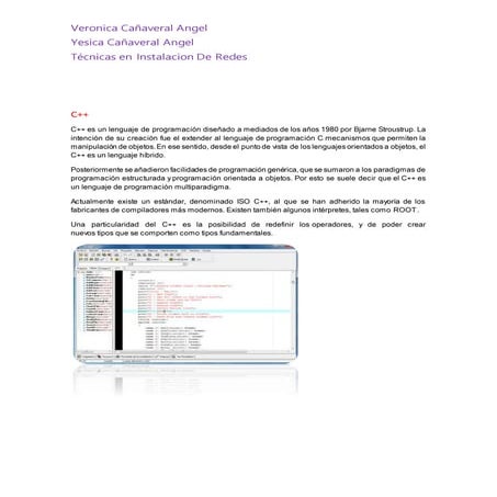 Lenguaje de programacion  yesica cañaveral angel