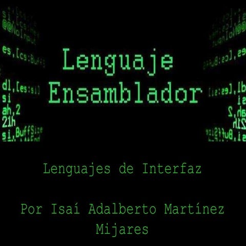 Lenguaje ensamblador