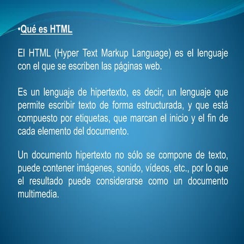 Lenguaje html