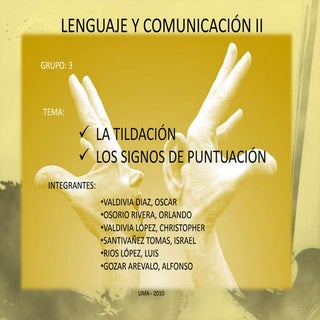 Lenguaje Los Signo de Puntuacion