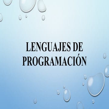 Lenguajes de Programación