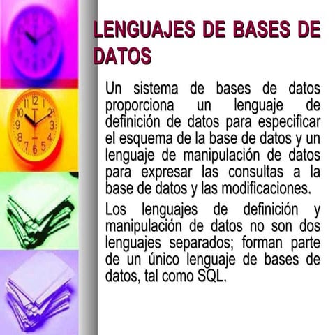 Lenguajes de bases de datos