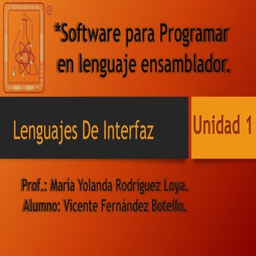 Lenguajes de interfaz sw assembler