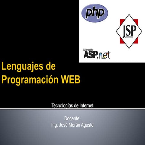 Programacion web-Lenguajes del lado del servidor