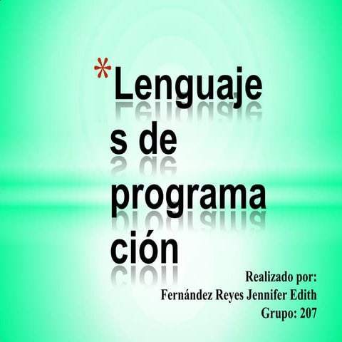 Lenguajes de programación