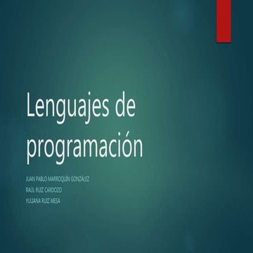 Lenguajes de programación