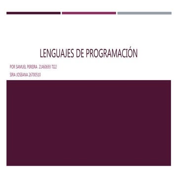 Lenguajes de programación