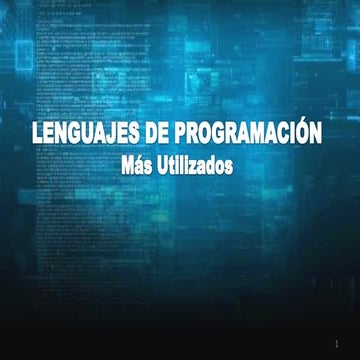 Lenguajes de programación más utilizados