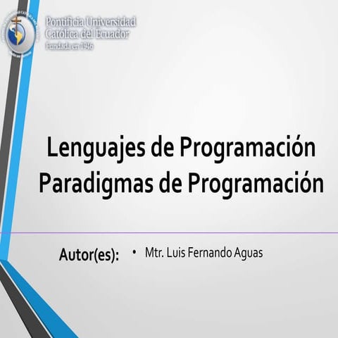 Lenguajes de programación: Paradigmas de Programación