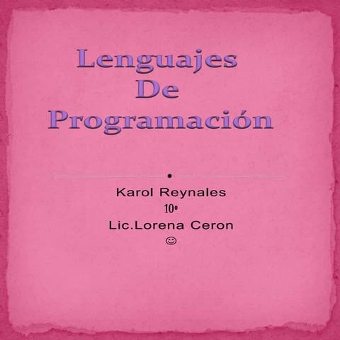 Lenguajes de programación