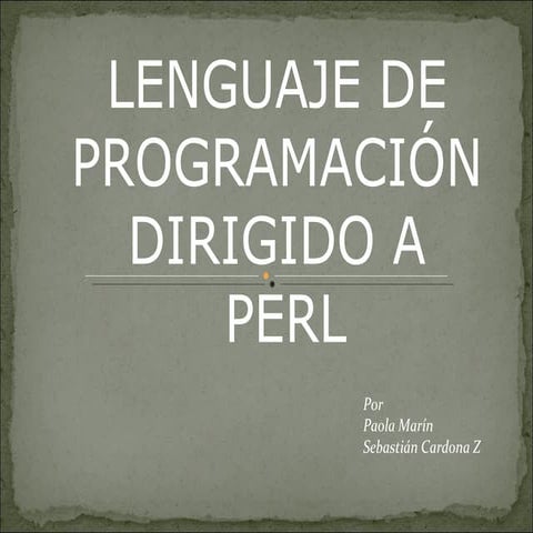 Lenguajes de programacion