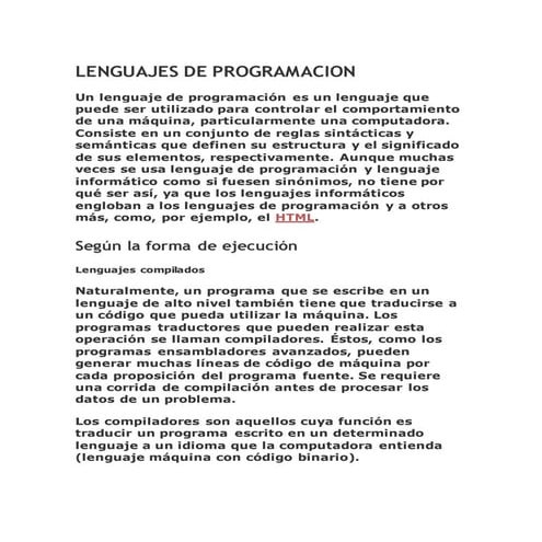 Lenguajes de programacion
