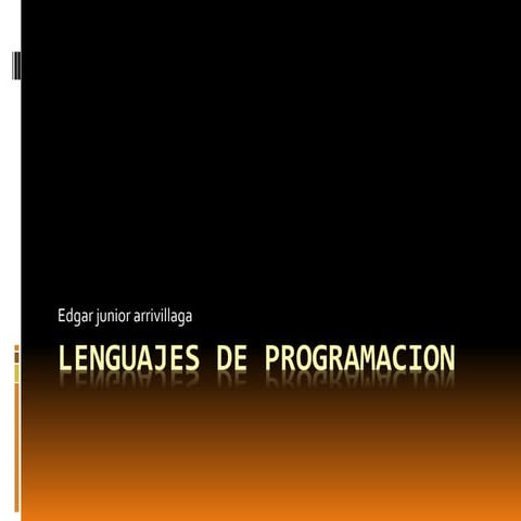 Lenguajes de programacion