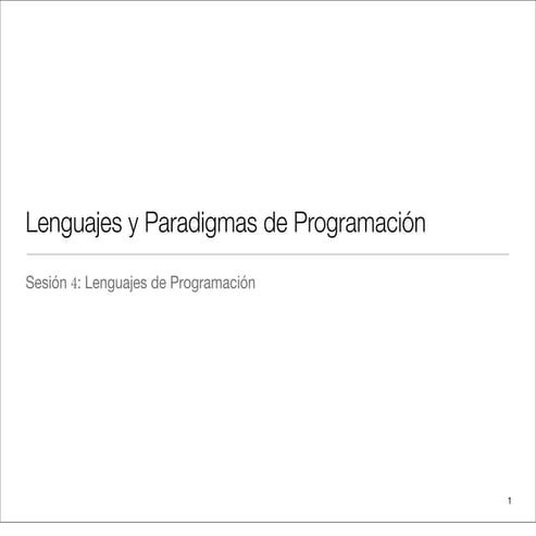 Lenguajes de programacion