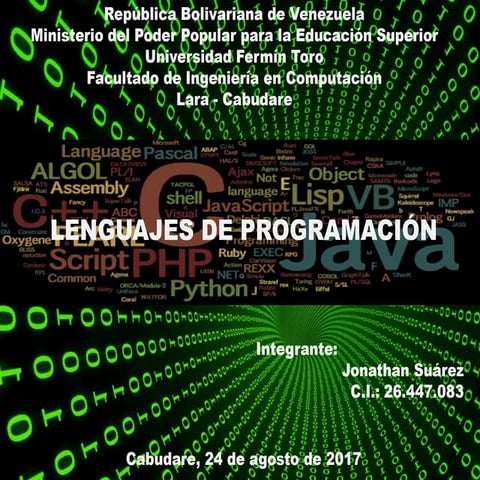 Lenguajes de programacion (exposicion) | PPTX