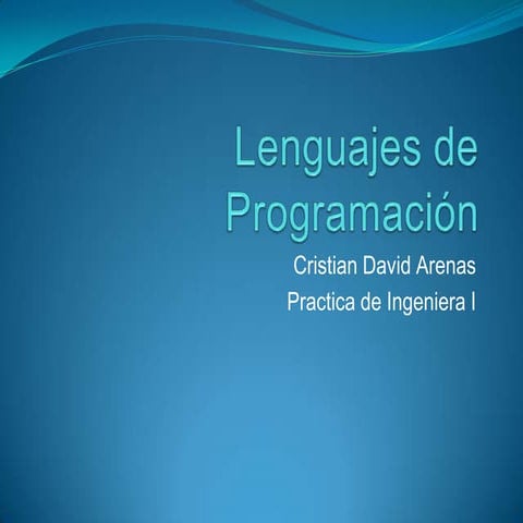 Lenguajes de progrmacion