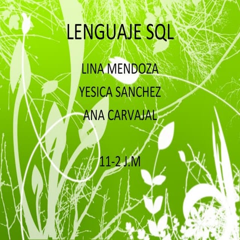 Lenguaje Sql