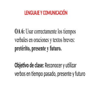 LENGUAJE_Y_COmunicacion tema : los verbos