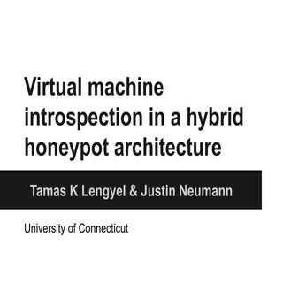 Virtual Machine Introspection in a ...