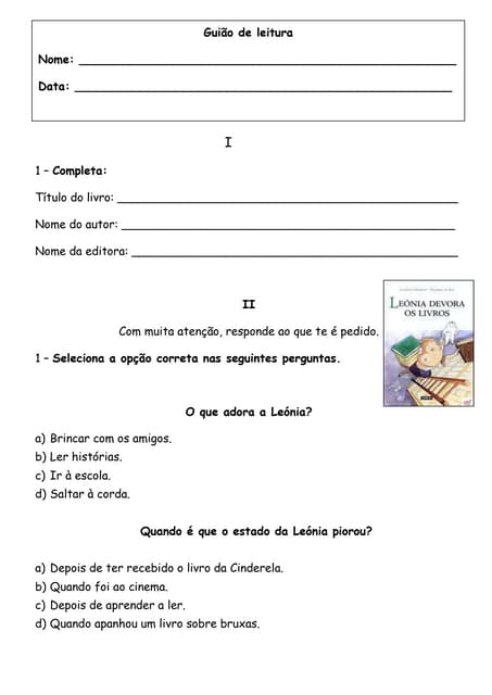 Guião de leitura...