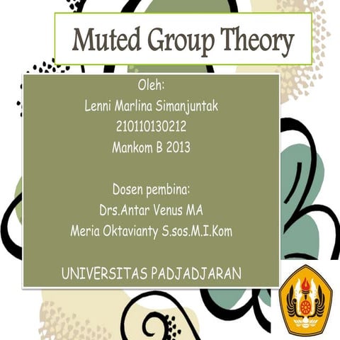 Muted Group Theory