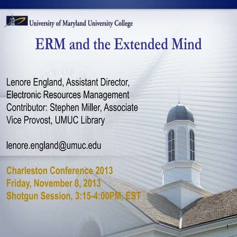 ERM & The Extended Mind
