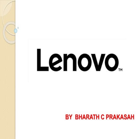 Lenovo SWOT ,Product Mix etc.