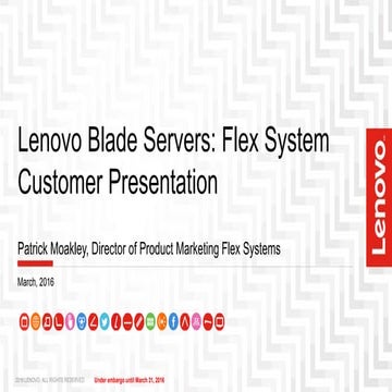 Lenovo Blade Portfolio