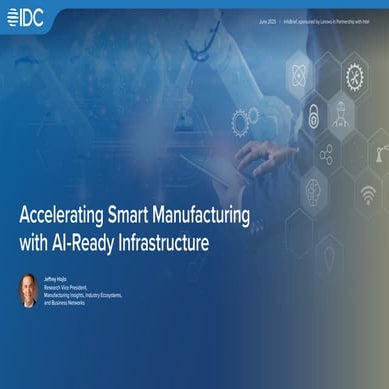 Accelerating Smart Manufacturing with AI-Ready Infrastructure