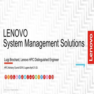 Lenovo system management solutions
