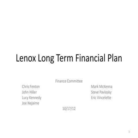 Lenox Financial Forecast v3