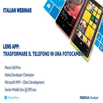 Lens app trasformare il telefono in una fotocamera