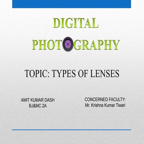 The lenses used for photography worldwide