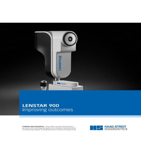 Lenstar 900 'Improving Outcomes' Brochure