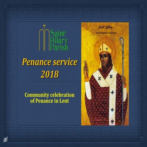 Lenten penance service 2018 English Edition