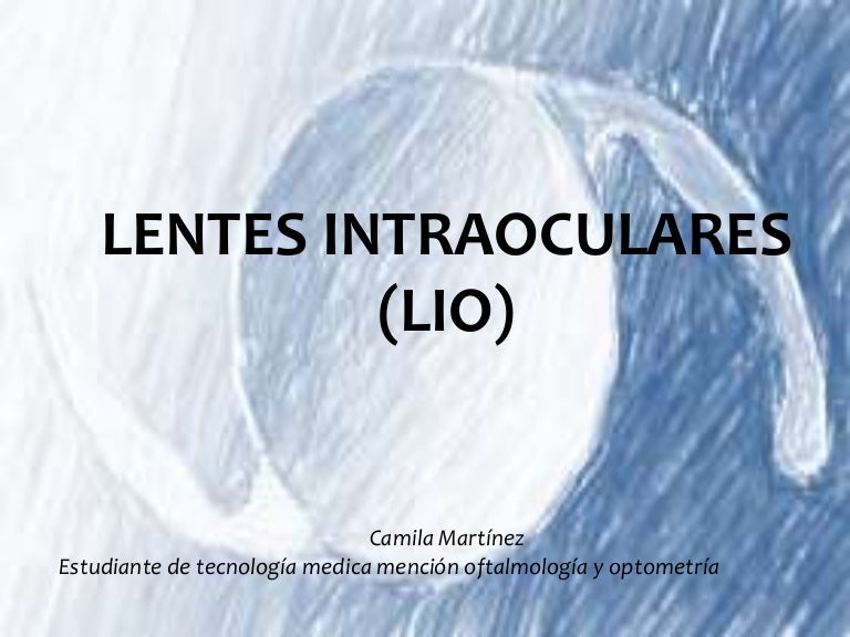 Lentes intraoculares