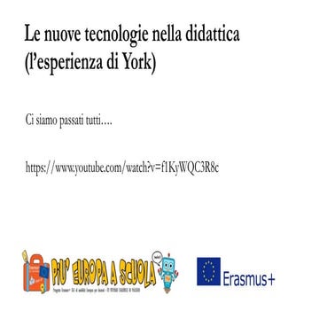 Le nuove tecnologie nella didattica   esperienza di york 