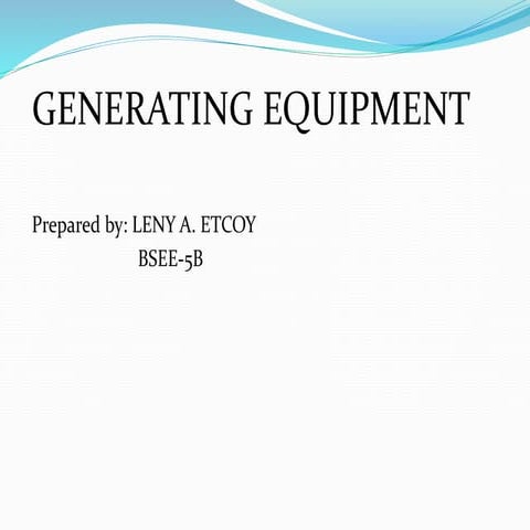 generating equipment