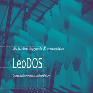 LeoDOS Project NASA cFS Symposium Talk 2026 | PPTX