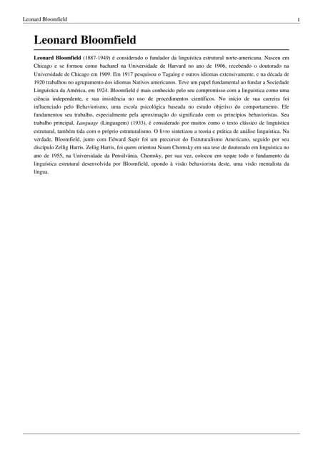 Leonard bloomfield PDF