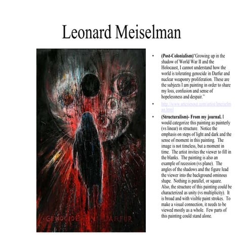 Leonard Meiselman/April 29th