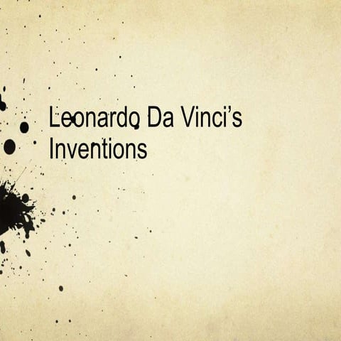 Leonardo da vinci | PPTX