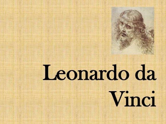 Leonardo da Vinci- Powerpoint Presentation | PPT